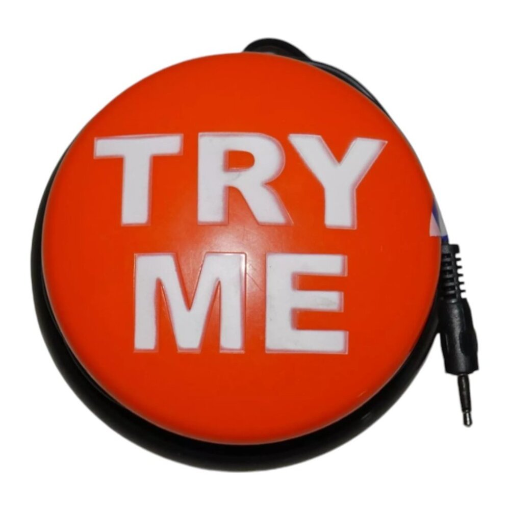 Try Me Button LARGE Animatronics Lowes Home Depot Spirit Halloween Prop Animated
